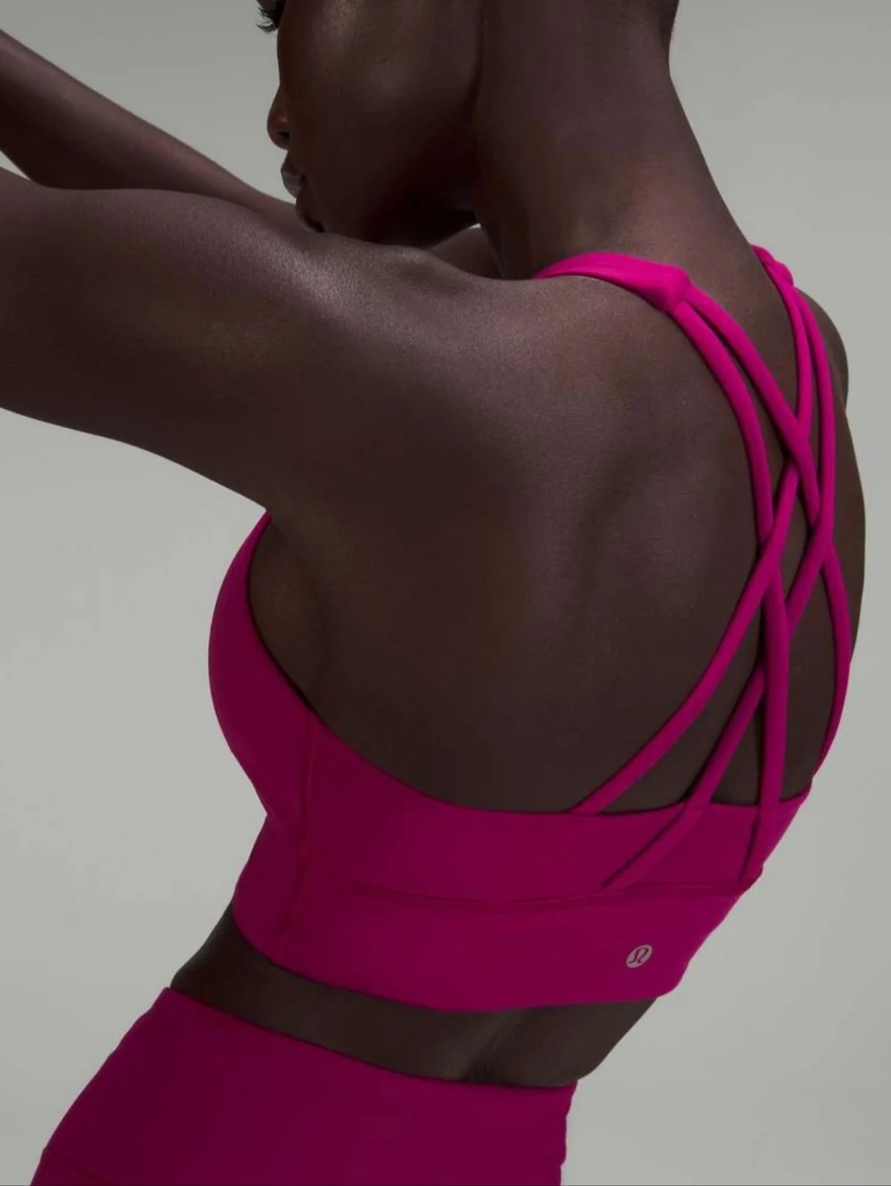 Lululemon Energy High Neck Longline Tough Bra Magenta Purple